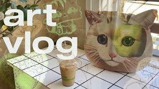 art vlog ⋆౨ৎ˚⟡˖ ࣪cincinnati art book fair coffee shops graphic design class [upl. by Hernardo]