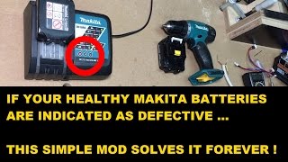 If your healthy Makita liion batteries wont charge solve it forever [upl. by Montagna]