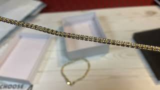 Unboxing 2 10k ice link bracelets goldjewelry jewelry icelinks gold unboxing jewelryreview [upl. by Oihsoy]