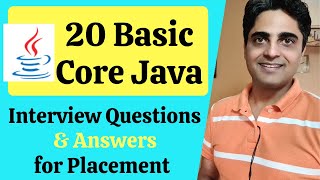 20 Basic Core Java Interview Questions amp Answers TCS Accenture Cognizant Infosys Wipro HCL [upl. by Leinahtam]