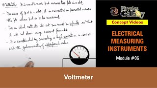 Class 12 Physics  Electrical Measurements  6 Voltmeter  For JEE amp NEET [upl. by Akcirre]