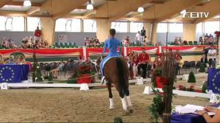 FEI European Vaulting Championships 2013  Male Junior Compulsory 2nd Place  Julian Wilfing [upl. by Idissak]