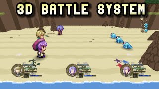 Fully 25D Battle System in RPG Maker MV MV3D  Chrono Engine [upl. by Nnylyahs]