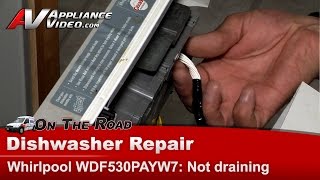 Whirlpool Dishwasher Repair  Not Draining and Error Codes  Electronic Control [upl. by Eart]