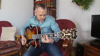 Open Triads on BEAUTIFUL LOVE  Thomas Wallisch on 18 Sonntag archtop Augusta [upl. by Hasile]