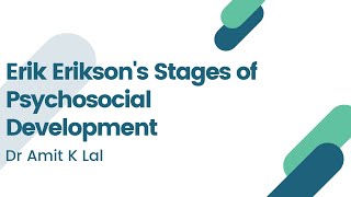 Erik Eriksons 8 Stages of Psychosocial Development CTET  DSSSB  TET [upl. by Nidnerb]