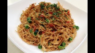 Vermicelli Upma  Breakfast recipes  Sanjeev Kapoor Khazana [upl. by Picardi92]