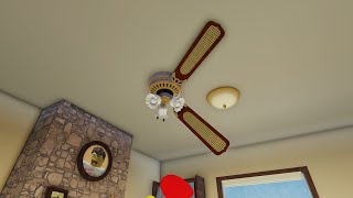 Broken Ceiling Fan Wobbly Suburban  Roblox [upl. by Notnirt]