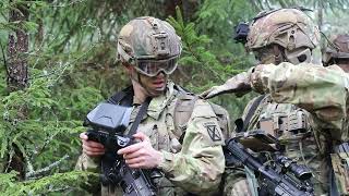 Estonian Division Commander Observes 10th Mtn Div Live Fire Exercise  NATO Training in Estonia [upl. by Eleynad835]