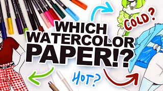 WHICH WATERCOLOR PAPER Cold PressHot Press  Mystery Art Unboxing  Paletteful Packs [upl. by Arvid415]