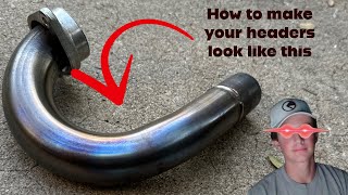 How to make your exhaust headers turn blue YZ250f headers [upl. by Eciuqram477]