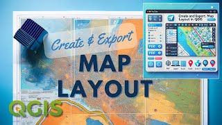 Create and Export Map Layout in QGIS Scale Legend Grid Title and More [upl. by Latta]