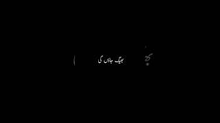 mai ret si bund ka zariya  black screen status  love song  urdu lyrics shorts ytshorts [upl. by Ddahc]