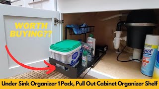 Under Sink Organizer 1 Pack Pull Out Cabinet Organizer Shelf  Worth Buying [upl. by Rodmun]