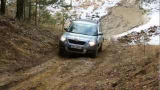 Skoda Yeti in terrain 4x4 [upl. by Nnylecyoj543]