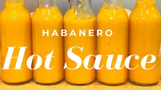 Habanero Hot Sauce  How to Make Easy and Delicious Homemade Hot Sauce [upl. by Amluz32]