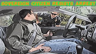 SOVEREIGN CITIZEN RESISTS ARREST AND GETS TASED [upl. by Annekam]