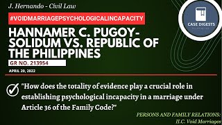 HANNAMER C PUGOY SOLIDUM vs REPUBLIC OF THE PHILIPPINES  Case Digests HERNANDOBAR2023 [upl. by Laure]