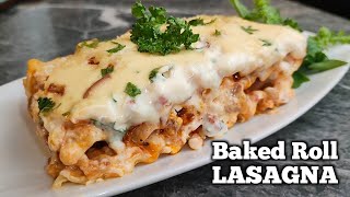 Baked Roll Lasagna with Cream cheese [upl. by Jeno255]