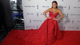 Francia Raisa 2024 Miss Teen USA Finals Red Carpet at Peacock Theatre at LA Live [upl. by Arrekahs578]