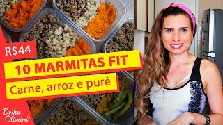 R440 POR MARMITA  COMIDA FITNESS DA SEMANA TODA  Carne moída Ep 14  Receitas Fáceis [upl. by Ajssatsan]