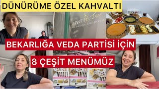 BEKARLIĞA VEDA PARTİSİ İÇİN⁉️8 ÇEŞİT MENÜMÜZ⁉️DÜNÜRÜM İSTERDE BEN YAPMAZMIYIM❓KUAFÖR İŞİ TAMAM❓ [upl. by Ennaillij]