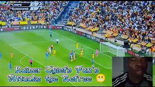 Kaizer Chiefs Fans Attacks the Refree 😬during the match against Sundowns [upl. by Ronald]