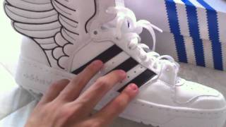 Unboxing of the ALL NEW Adidas Jeremy Scott Wings shoe 20 [upl. by Brunell124]