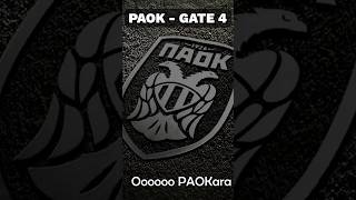 PAOK Thessaloniki  Gate 4  Greece  PAOKARA LYRICS 🇬🇷 ultras football paok grobari partizan [upl. by Sucy]