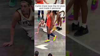 When Clark Was Hit Sticked it Fueled Her Drive Like Never Before caitlinclark wnba shorts [upl. by Ninette]