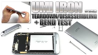 UMI IRON Teardown amp Bend Test  Battery Check MTK6753 SoC 55quot Full HD [upl. by Botsford361]