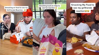 Smacking Food To Get Girlfriend Reaction Prank Tiktok Compilation [upl. by Radford882]