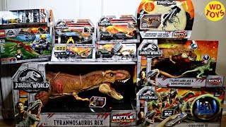 New Jurassic World Fallen Kingdom Toys Walmart Battle Damage Super Colossal Tyrannosaurus Rex Mattel [upl. by Curcio45]