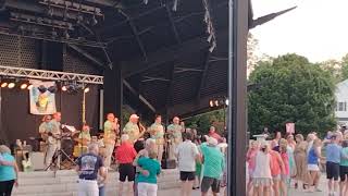 Mt airy North Carolina Mayberry theme town the band of oz live performance [upl. by Nauhs610]