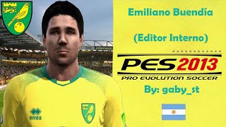 ⚽ Emiliano Buendía 🇦🇷 🟢🟡 PES 2013  Editor Interno como crear a Buendia 🔥🔥 Ps3 Xbox Pc ⚽ [upl. by Iaras]