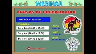 Quinto Webinar Canguro Matemático Bolivia 2024  Día 2 [upl. by Geilich]