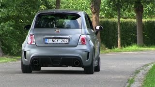 Abarth 695 Biposto w Akrapovic Exhaust  LOUD REVS  Acceleration [upl. by Akirderf]