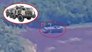 Transloader Loaded With Rockets Gets Destroyed By HIMARS Strike [upl. by Miah]