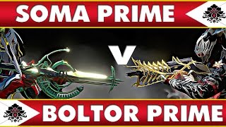 Warframe Soma Prime V Boltor Prime [upl. by Alesiram]