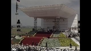 Popes Mass Slovenia 1996 [upl. by Schargel]