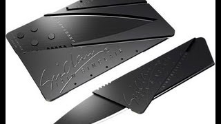 IAIN SINCLAIR CREDIT CARD THIN CARDSHARP FOLDING KNIFEнож кредитка [upl. by Atekal696]