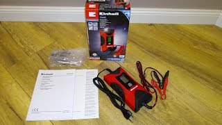 Einhell CCBC 4 M Ladegerät Batterie  car battery charger and motorbike batteries unboxing [upl. by Edwyna896]