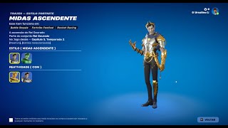 MIDAS AZUKI CRISTAL amp Muito Mais Fortnite OG  1411  Loja de itens do Fortnite de Hoje [upl. by Eshman895]