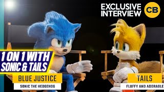 We go 1 on 1 With Sonic and Tails Sonic 2 Exclusive [upl. by Maude]