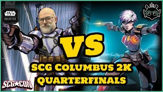 Star Wars Unlimited  SCG Columbus 2K Quarterfinals  John Tatta Jango TT VS Quinn Sabine ECL [upl. by Ayalat]