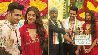 Ram Pothineni and Bhagyashri Borse New Movie Pooja Ceremony  RAPO22 Movie Opening [upl. by Debbie]