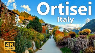 Ortisei Italy  Walking Tour 4K Ultra HD 60fps [upl. by Rinaldo]