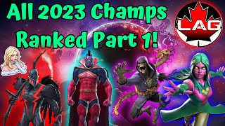 All 2023 Champions Ranked Best To Worst Part 1 Spots 13th24th  Marvel Contest of Champions [upl. by Ennasil]