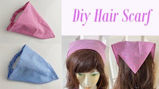 DIY Bohemia Women Head Bandana Head Scarf Hair Scarf  Bandana headband  Diy Head Scarf  Diadema [upl. by Egwin]