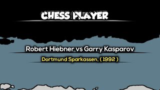 Robert Huebner vs Garry Kasparov  Dortmund Sparkassen  1992 [upl. by Aitnecserc901]